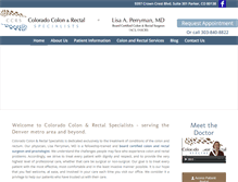 Tablet Screenshot of coloradocolonandrectalspecialists.com
